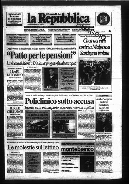 Il lunedì de La repubblica